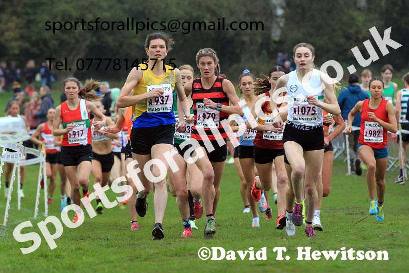 Senior Women, 2022 National Cross Country Relays, Berry Hill Park, Mansfield.  Photo: David T. Hewitson/Sports for All Pics